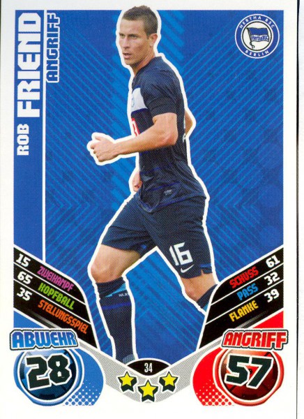 Rob Friend - Match Attax 11/12