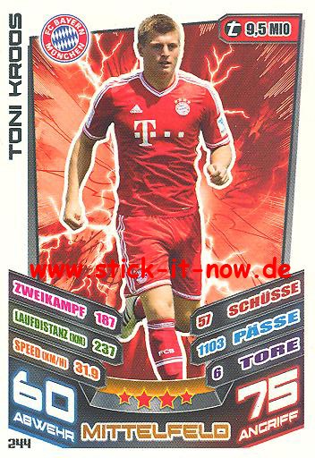 Match Attax 13/14 - Bayern München - Toni Kroos - Nr. 244