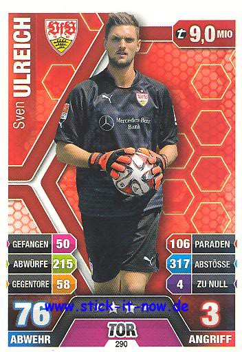 Match Attax 14/15 - Sven ULREICH - VfB Stuttgart - Nr. 290