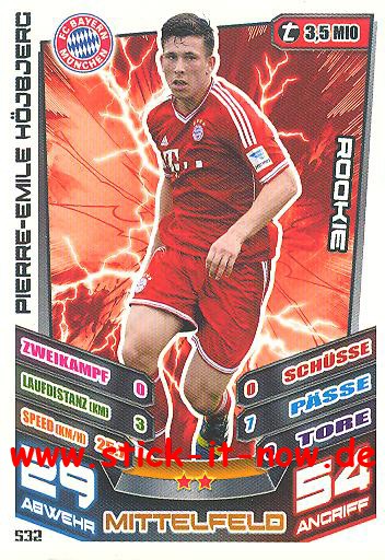 Match Attax 13/14 EXTRA - ROOKIE - PIERRE-EMILE HÖJBJERG - Nr. 532