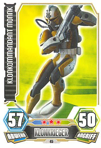 Force Attax - Serie 3 - Klonkommandant Monnk - Nr. 45