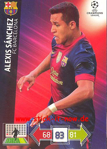 Panini Adrenalyn XL CL 12/13 - FC Barcelona - Alexis Sanchez