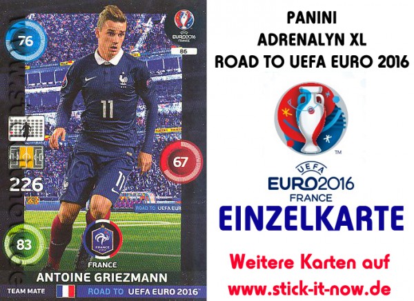Adrenalyn XL - Road to UEFA Euro 2016 France - Nr. 86