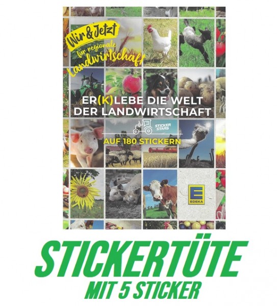 Edeka - Er(k)lebe die Welt der Landwirtschaft (2022) - Stickertüte ( 5 Sticker )