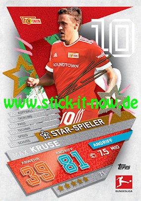 Topps Match Attax Bundesliga 2021/22 - Nr. 71 ( Star-Spieler )