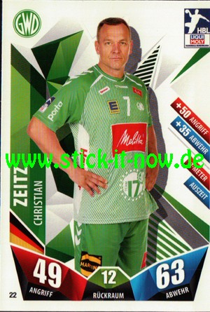 LIQUI MOLY Handball Bundesliga "Karte" 21/22 - Nr. 22