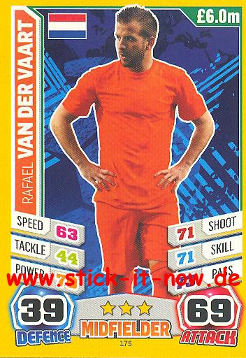 Match Attax "World Stars WM 2014" - REFAEL VAN DER VAART - Nr. 175