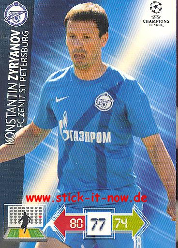 Panini Adrenalyn XL CL 12/13 - Zenit St. Petersburg - Konstantin Zyryanov