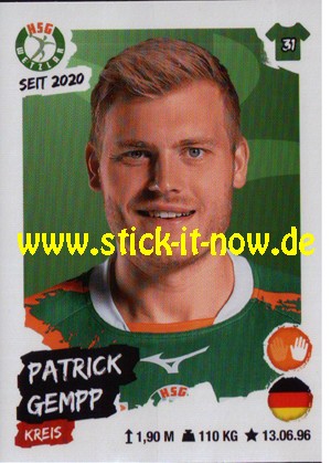 LIQUI MOLY Handball Bundesliga "Sticker" 20/21 - Nr. 153