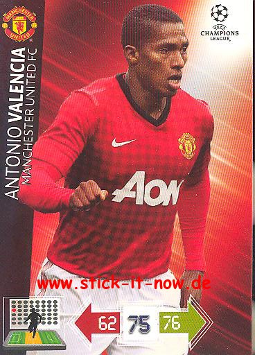 Panini Adrenalyn XL CL 12/13 - Manchester United - Antonio Valencia