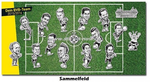 BVB-Haftsticker 15/16 - Sammelheft / Feld