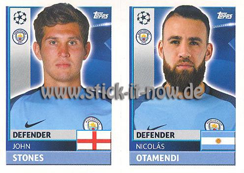 Topps Champions League Sticker 16/17 - Nr. QFG 7 + 8