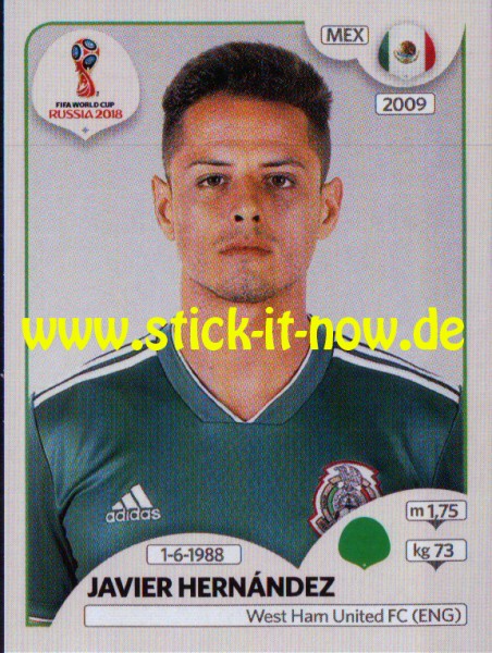 Panini WM 2018 "Sticker" - Javier Hernandez - Mexiko