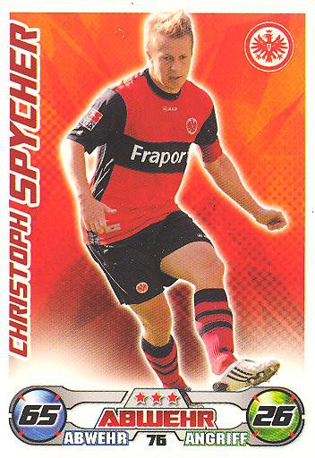 Match Attax 09/10 - CHRISTOPH SPYCHER - Ein. Frankfurt - Nr. 76