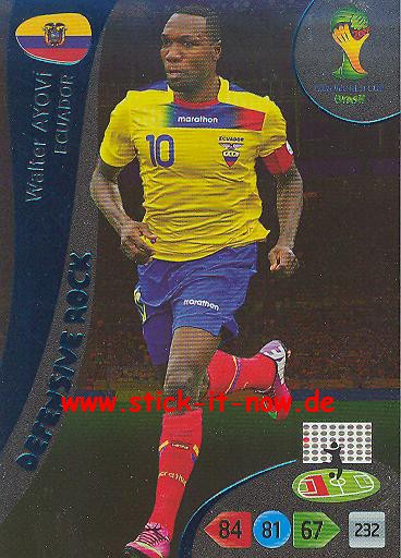 Panini Adrenalyn XL Brasil WM 2014 - Defensive Rocks - Walter AYOVI