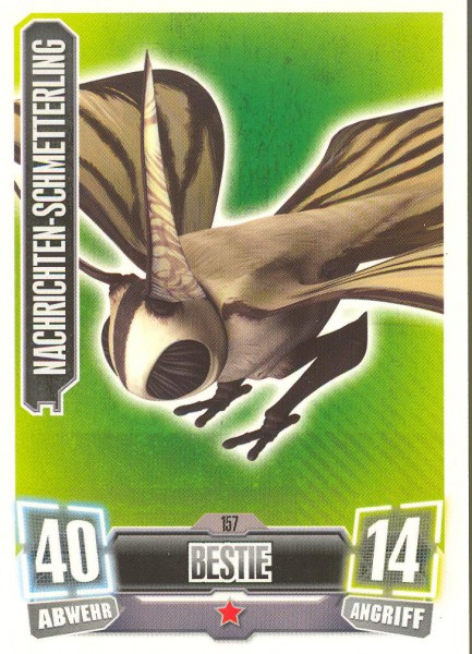 Force Attax - Serie II - Nachrichten-Schmetterling - Bestie - Kreatur