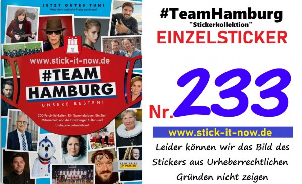 #TeamHamburg "Sticker" (2021) - Nr. 233