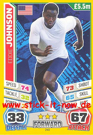 Match Attax "World Stars WM 2014" - EDDIE JOHNSON - Nr. 240