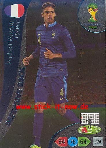 Panini Adrenalyn XL Brasil WM 2014 - Defensive Rocks - Raphael VARANE