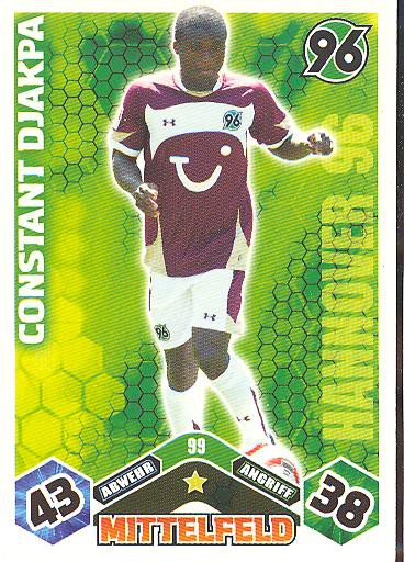 Match Attax 10/11 - CONSTANT DJAKPA - 099