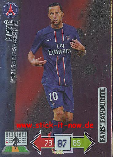 Panini Adrenalyn XL CL 12/13 - Paris St. Germain - Nene - FANS FAVOURITES