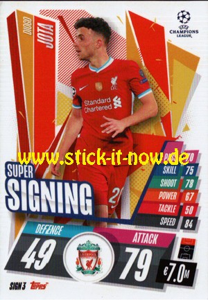 Match Attax Champions League 2020/21 "Festive" - Nr. SIGN 3