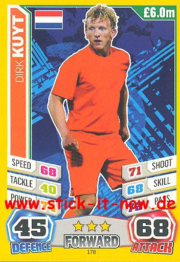Match Attax "World Stars WM 2014" - DIRK KUYT - Nr. 178