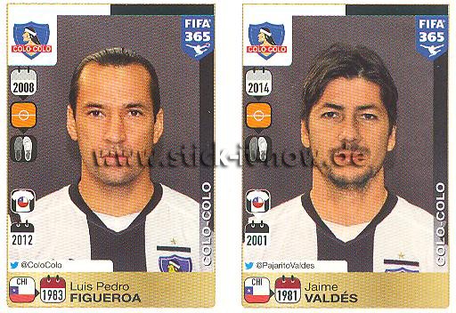 Panini FIFA 365 Sticker - Nr. 243 - 244