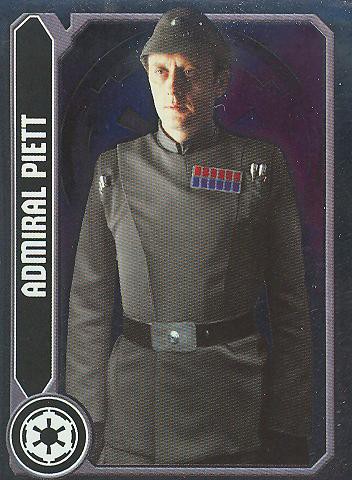 Star Wars Movie Sticker (2012) - ADMIRAL PIETT - Nr. 187