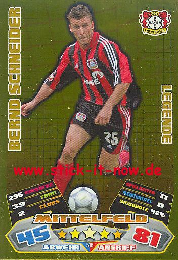 Match Attax 12/13 EXTRA - Bernd Schneider - Bayer Leverkusen - LEGENDE - Nr. 516