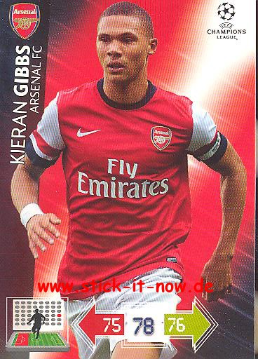 Panini Adrenalyn XL CL 12/13 - Arsenal London - Kieran Gibbs