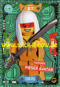 Lego Ninjago Trading Cards - SERIE 5 (2020) - Nr. 113 ( Neon Karte )