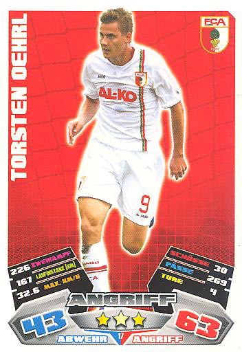 Match Attax 12/13 - Torsten Oehrl - FC Augsburg - Nr. 17