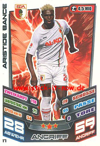 Match Attax 13/14 - FC Augsburg - Aristide Bance - Nr. 17