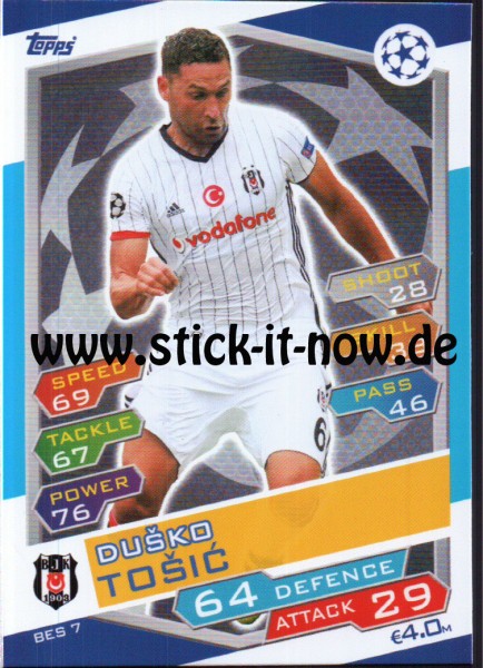 Match Attax Champions League 16/17 - Nr. BES 7