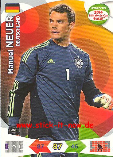 Panini Adrenalyn XL Road to WM 2014 - Manuel NEUER