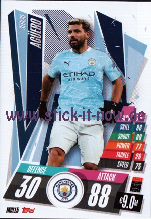 Match Attax Champions League 2020/21 - Nr. MCI 15