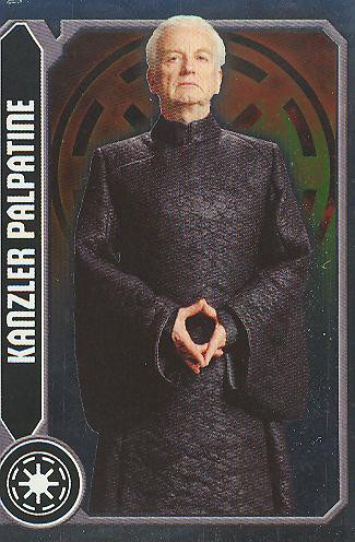 Star Wars Movie Sticker (2012) - KANZLER PALPATINE - Nr. 83