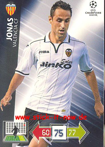 Panini Adrenalyn XL CL 12/13 - FC Valencia - Jonas