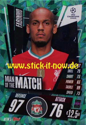 Match Attax Champions League 2020/21 "Festive" - Nr. MTM 3