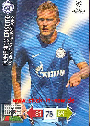 Panini Adrenalyn XL CL 12/13 - Zenit St. Petersburg - Domenico Criscito