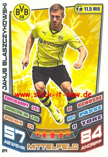 Match Attax 13/14 - Bor. Dortmund - Jakub Blaszczykowski - Nr. 84