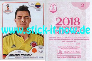Panini WM 2018 Russland "Sticker" INT/Edition - Nr. 632