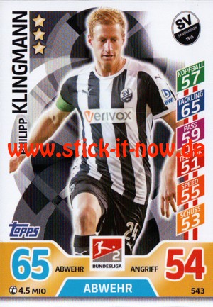 Topps Match Attax Bundesliga 17/18 EXTRA - Nr. 543