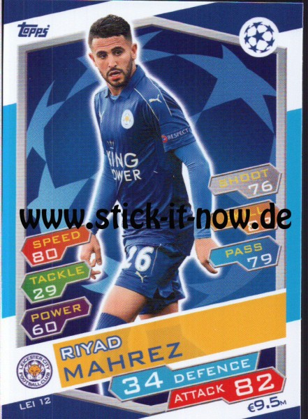 Match Attax Champions League 16/17 - Nr. LEI 12