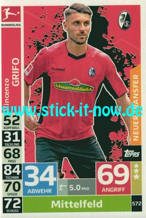 Topps Match Attax Bundesliga 18/19 "Extra" - Nr. 572