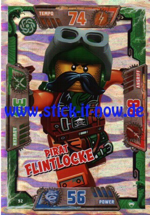 Lego Ninjago Trading Cards - SERIE 2 (2017) - Nr. 92 (GLITZER)