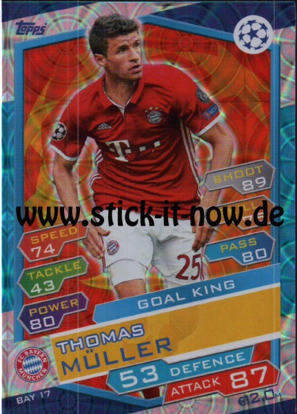 Match Attax Champions League 16/17 - Nr. BAY 17