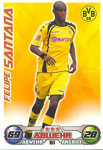 Match Attax 09/10 - FELIPE SANTANA - Bor. Dortmund - Nr. 61