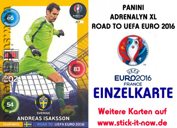 Adrenalyn XL - Road to UEFA Euro 2016 France - Nr. 217